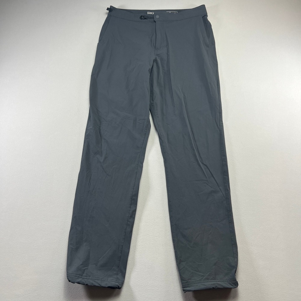 Mountain Hardwear Basin Trek Pant Mens 30x32 Gray Water Repellent Straight Leg
